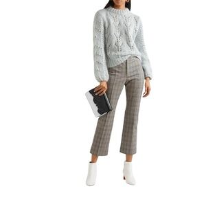 Isabel Marant E’toile Nerys Mini Check Stretch Cotton Trousers